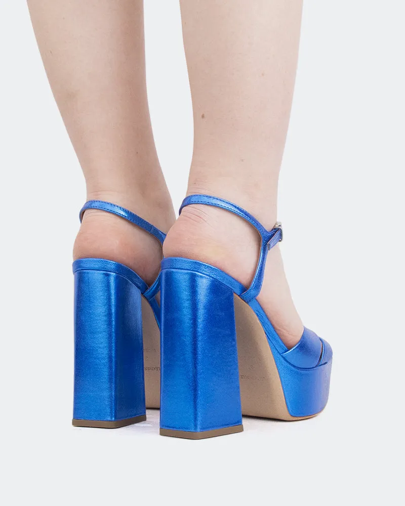 Botschaft, Blau Metall/Métal Bleu