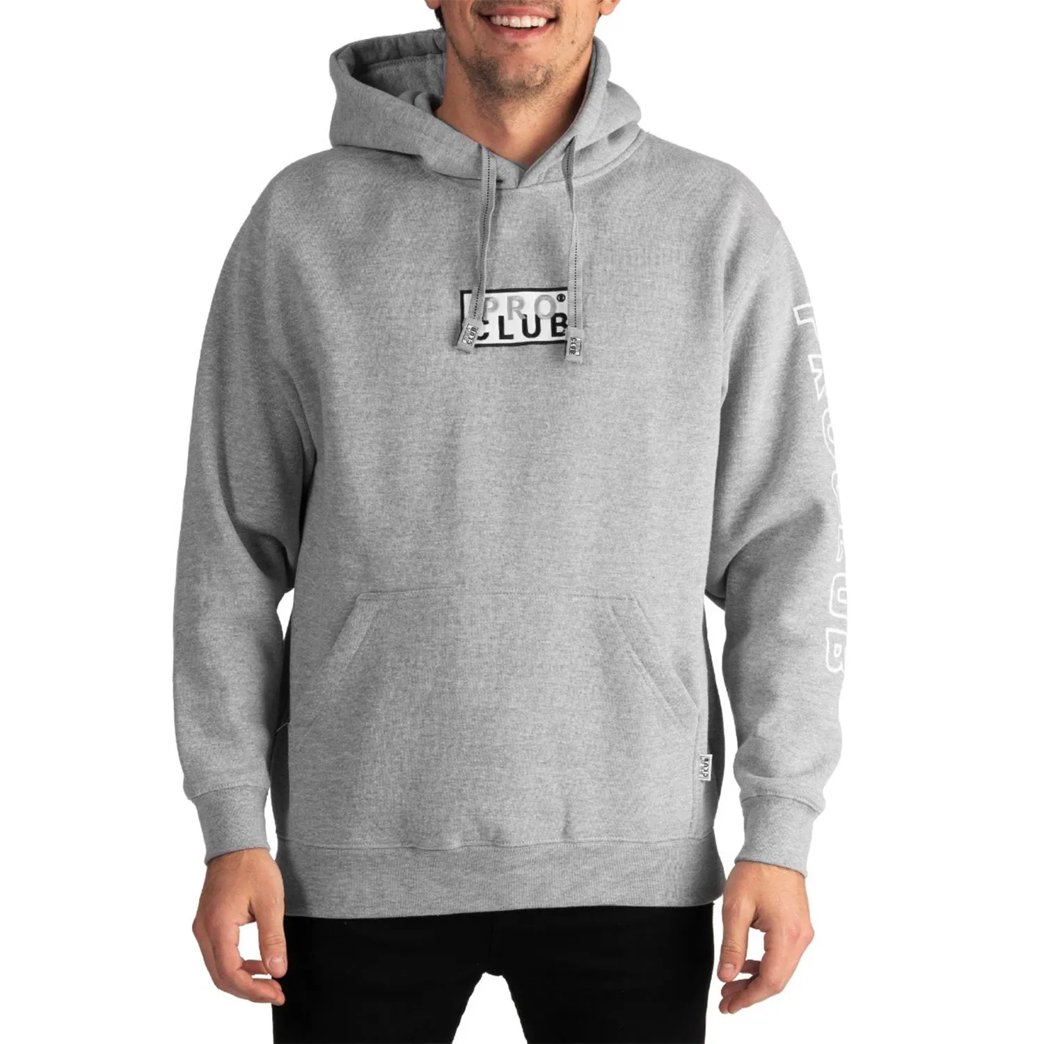 Bestickte Box-Logo-Hoodie - Herrenbekleidung_Pro-Club