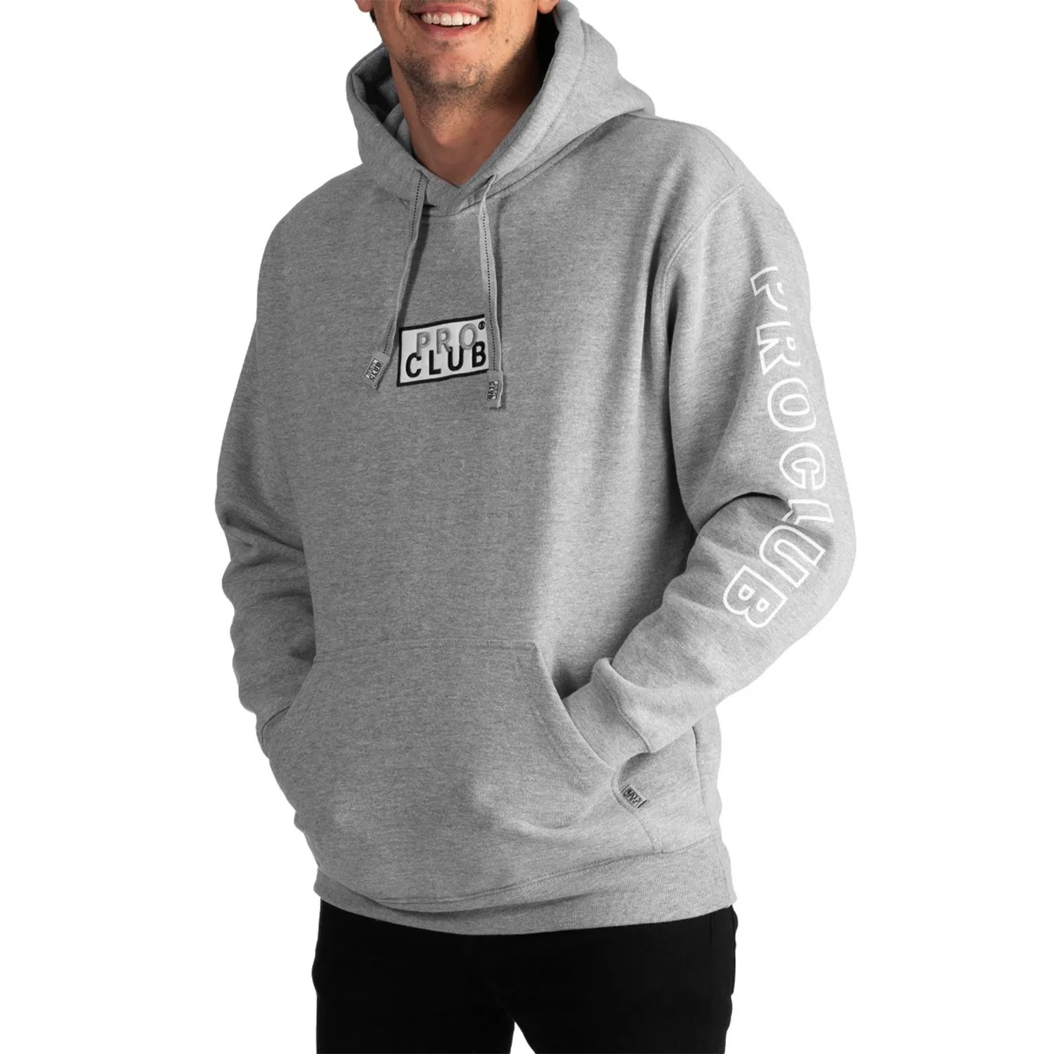 Bestickte Box-Logo-Hoodie - Herrenbekleidung_Pro-Club