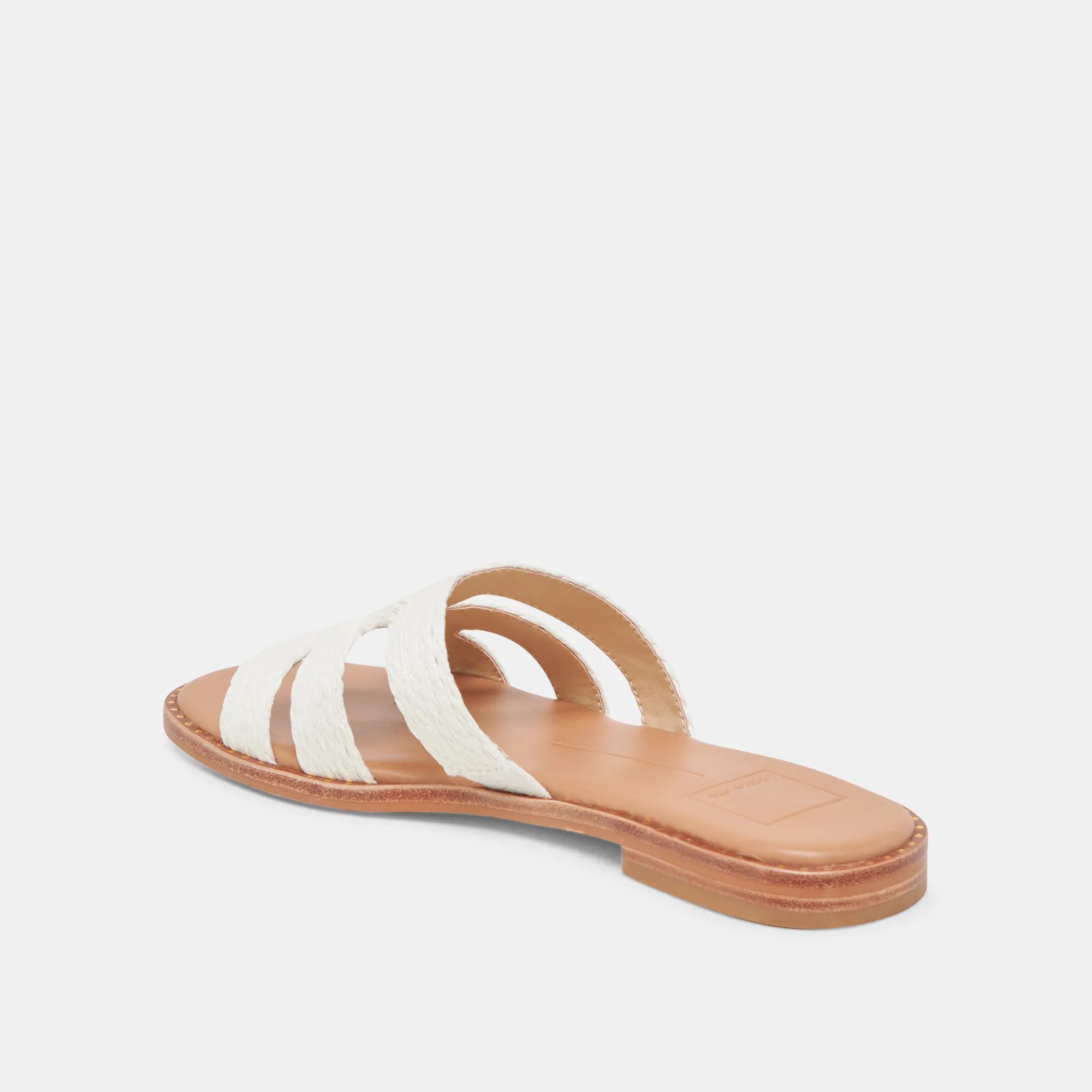 EMON WEITE SANDALEN WEIß RAFFIA