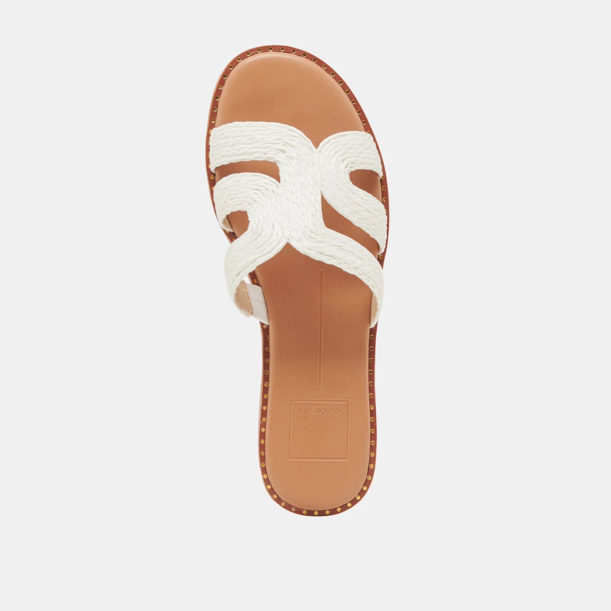 EMON WEITE SANDALEN WEIß RAFFIA