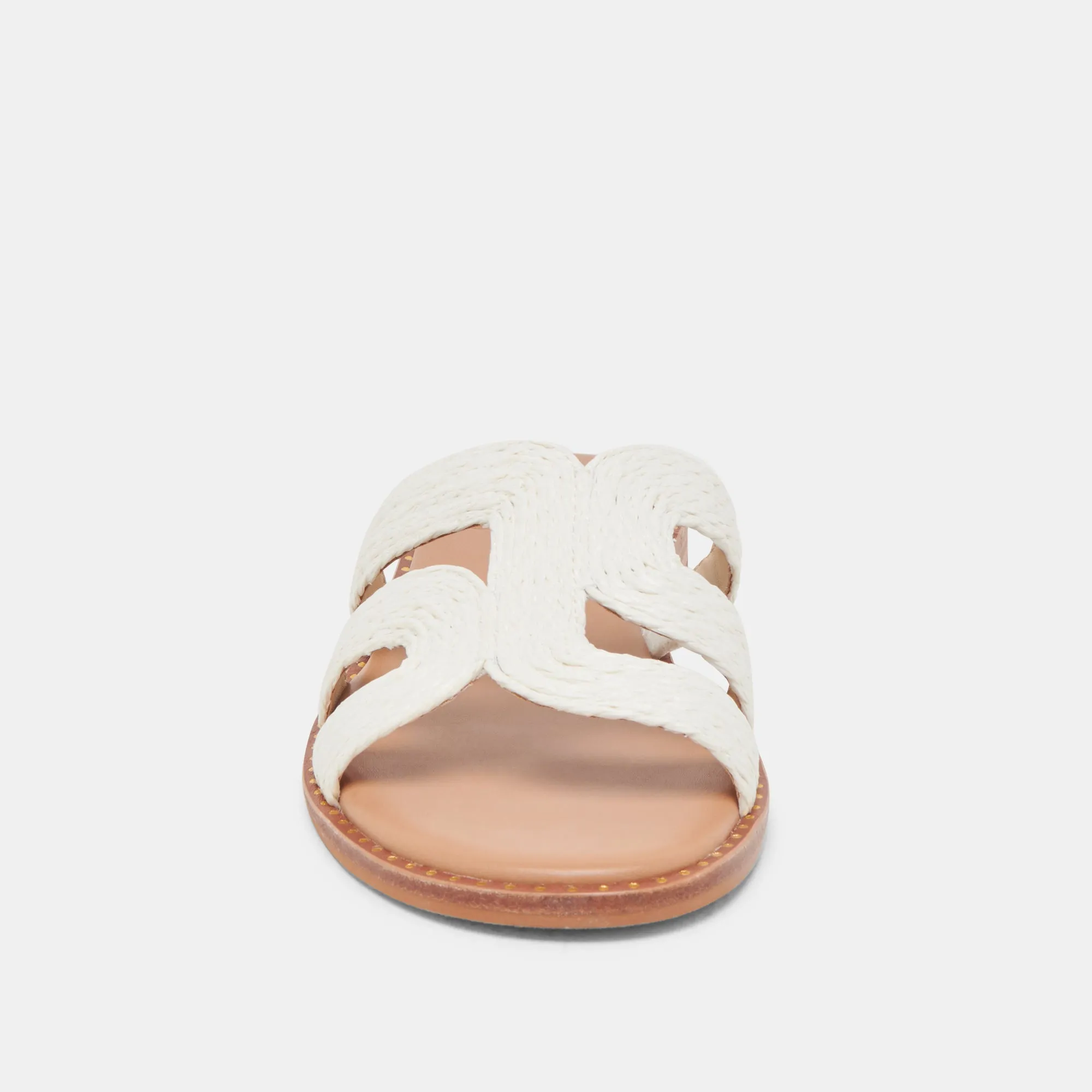 EMON WEITE SANDALEN WEIß RAFFIA