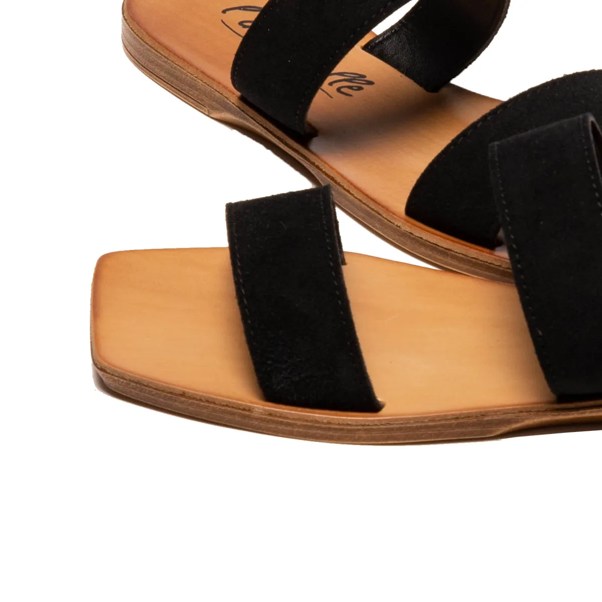 Fayola Wildleder in Schwarz