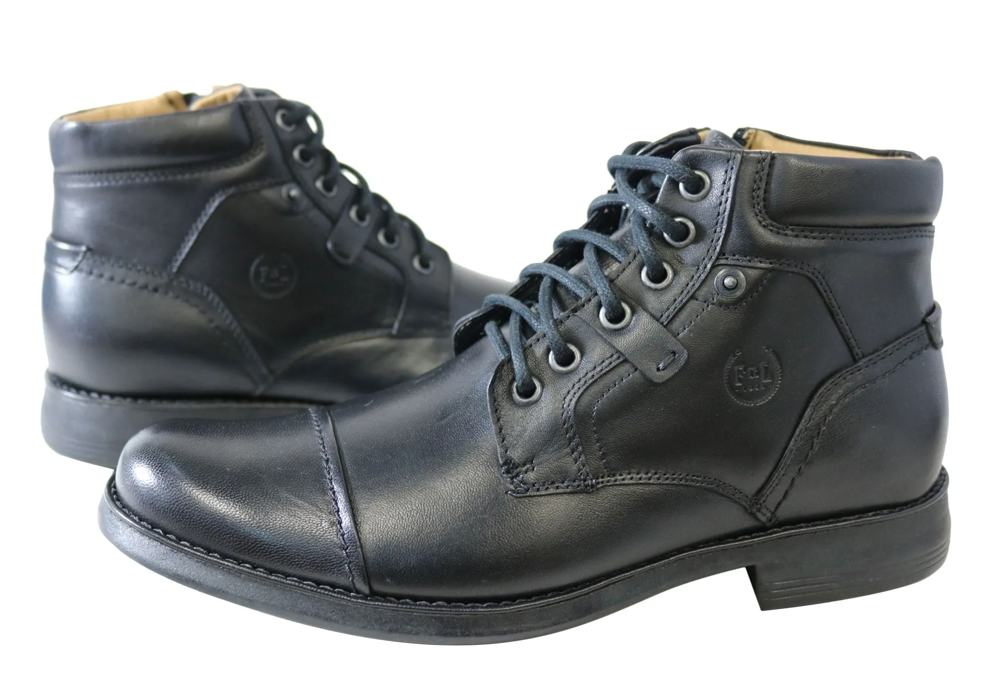 Ferricelli Ryan Herren Leder Schnürstiefel Hergestellt in Brasilien Ferricelli Schuhe