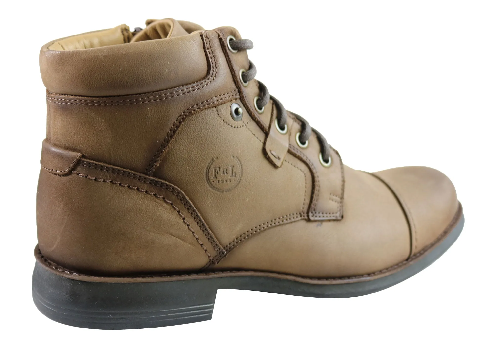 Ferricelli Ryan Herren Leder Schnürstiefel Hergestellt in Brasilien Ferricelli Schuhe