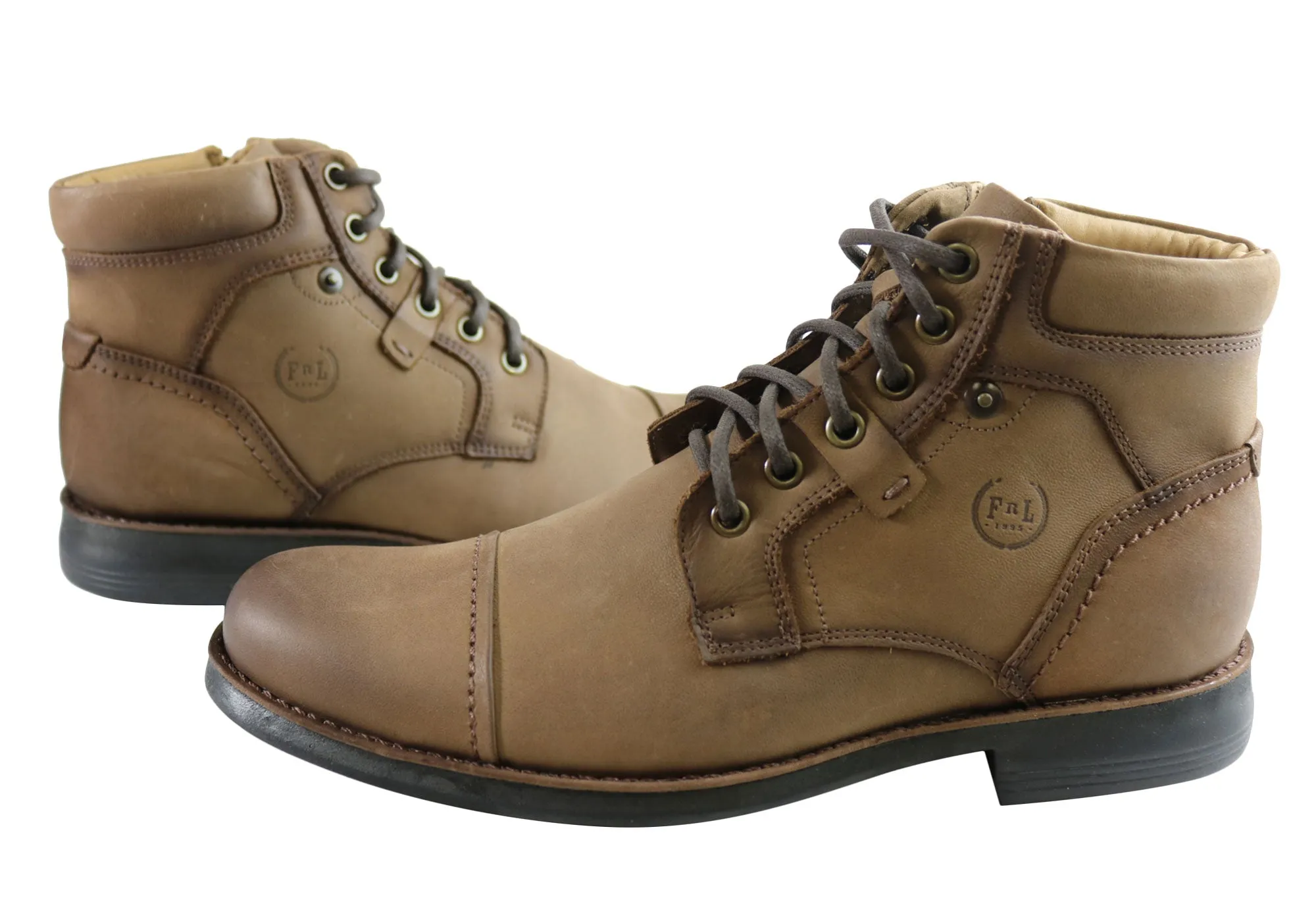 Ferricelli Ryan Herren Leder Schnürstiefel Hergestellt in Brasilien Ferricelli Schuhe