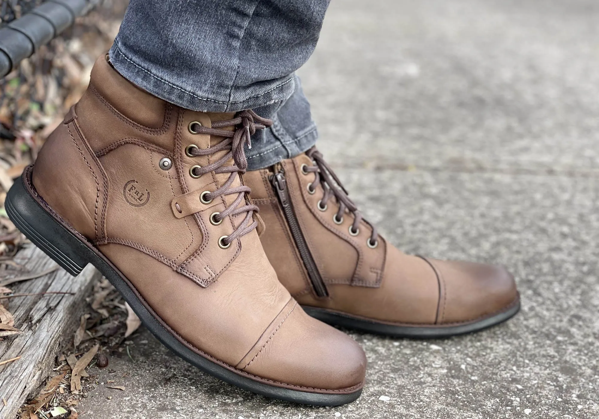 Ferricelli Ryan Herren Leder Schnürstiefel Hergestellt in Brasilien Ferricelli Schuhe