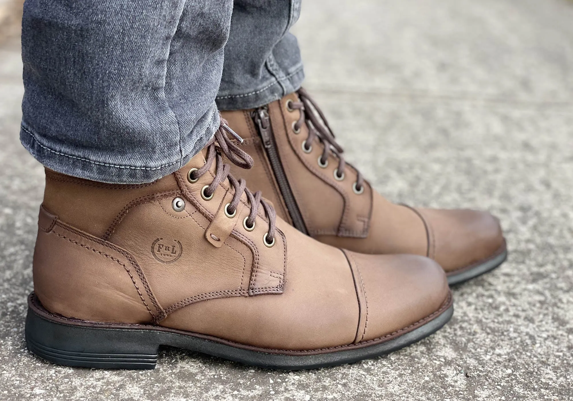 Ferricelli Ryan Herren Leder Schnürstiefel Hergestellt in Brasilien Ferricelli Schuhe