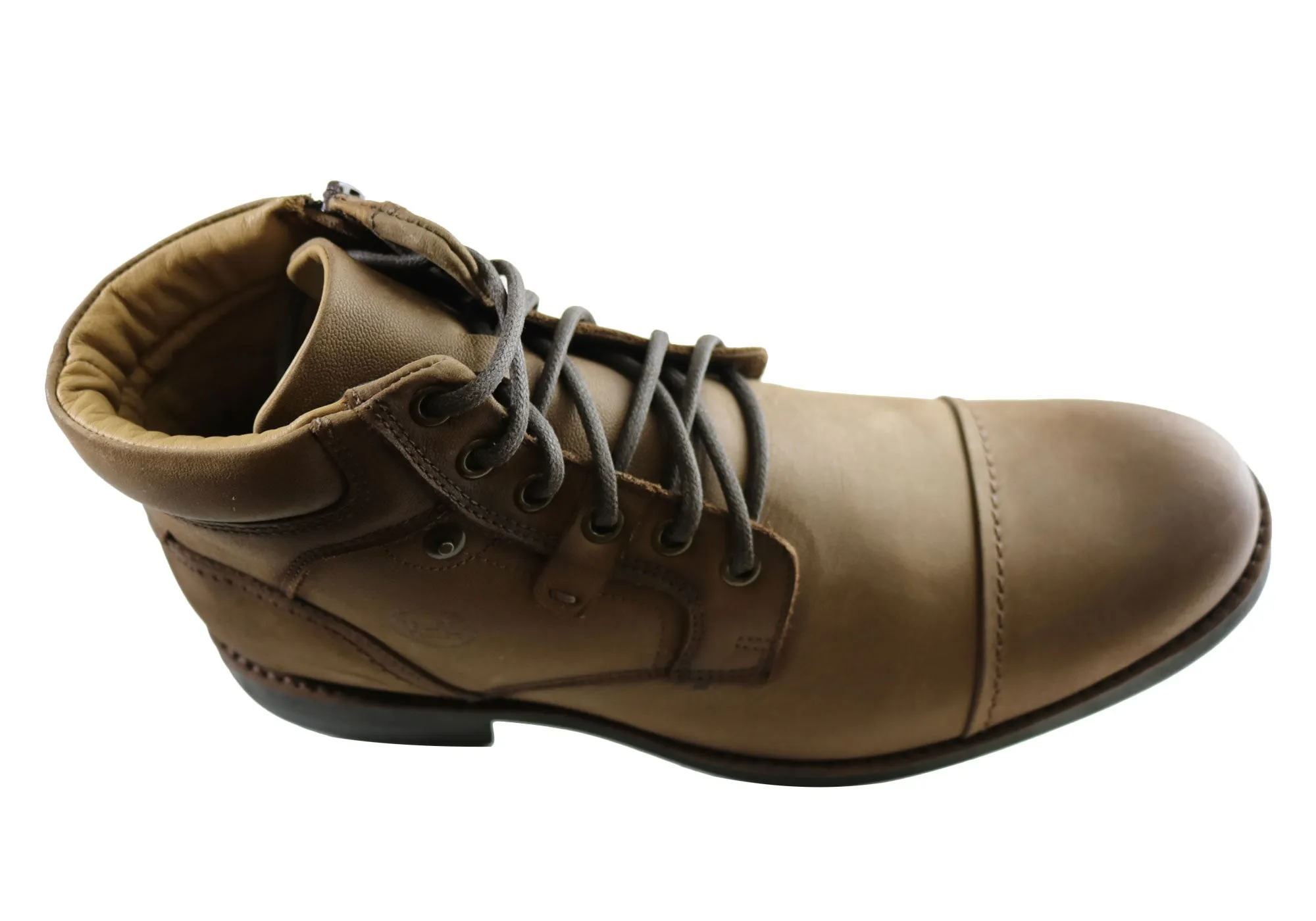 Ferricelli Ryan Herren Leder Schnürstiefel Hergestellt in Brasilien Ferricelli Schuhe