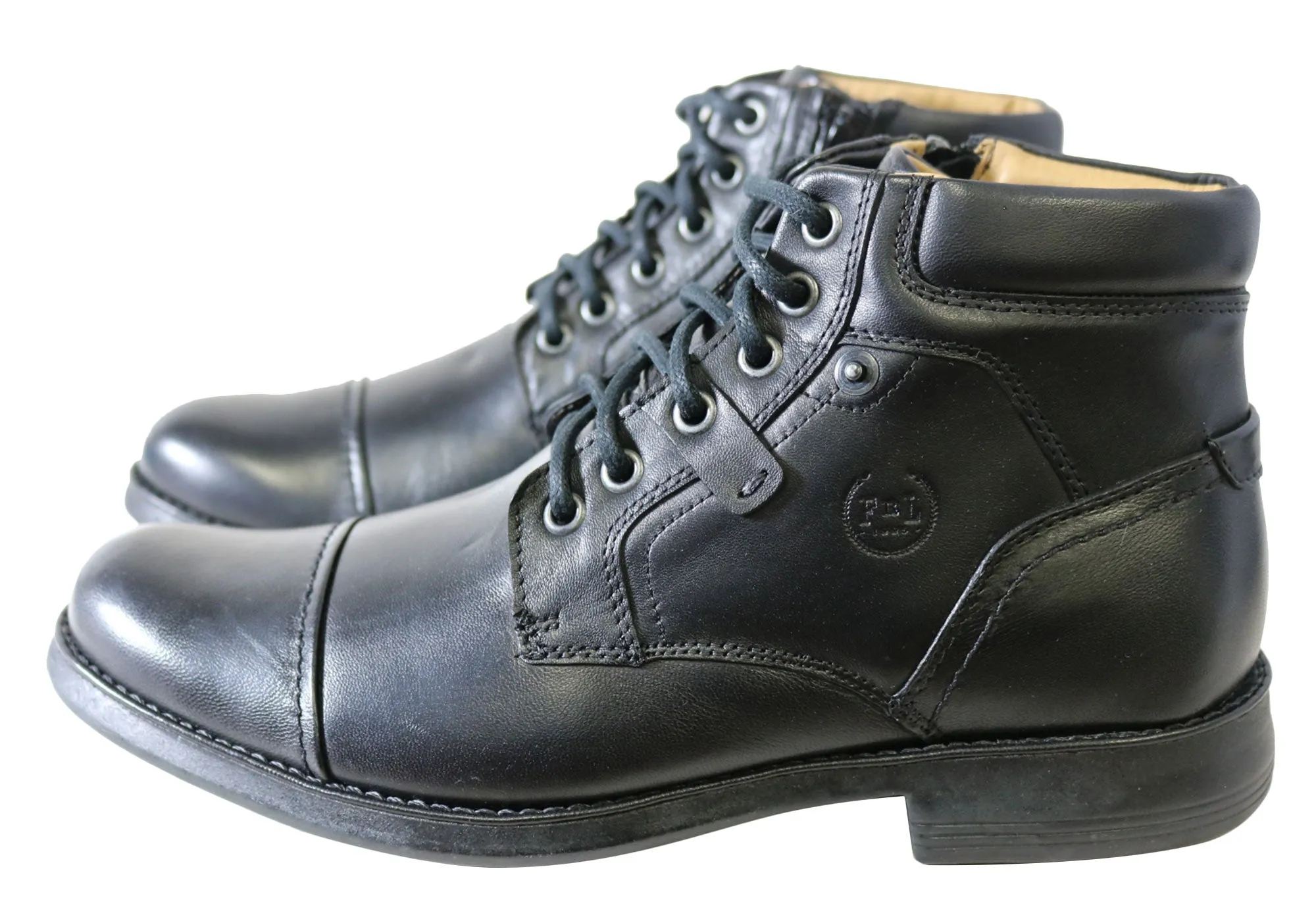 Ferricelli Ryan Herren Leder Schnürstiefel Hergestellt in Brasilien Ferricelli Schuhe