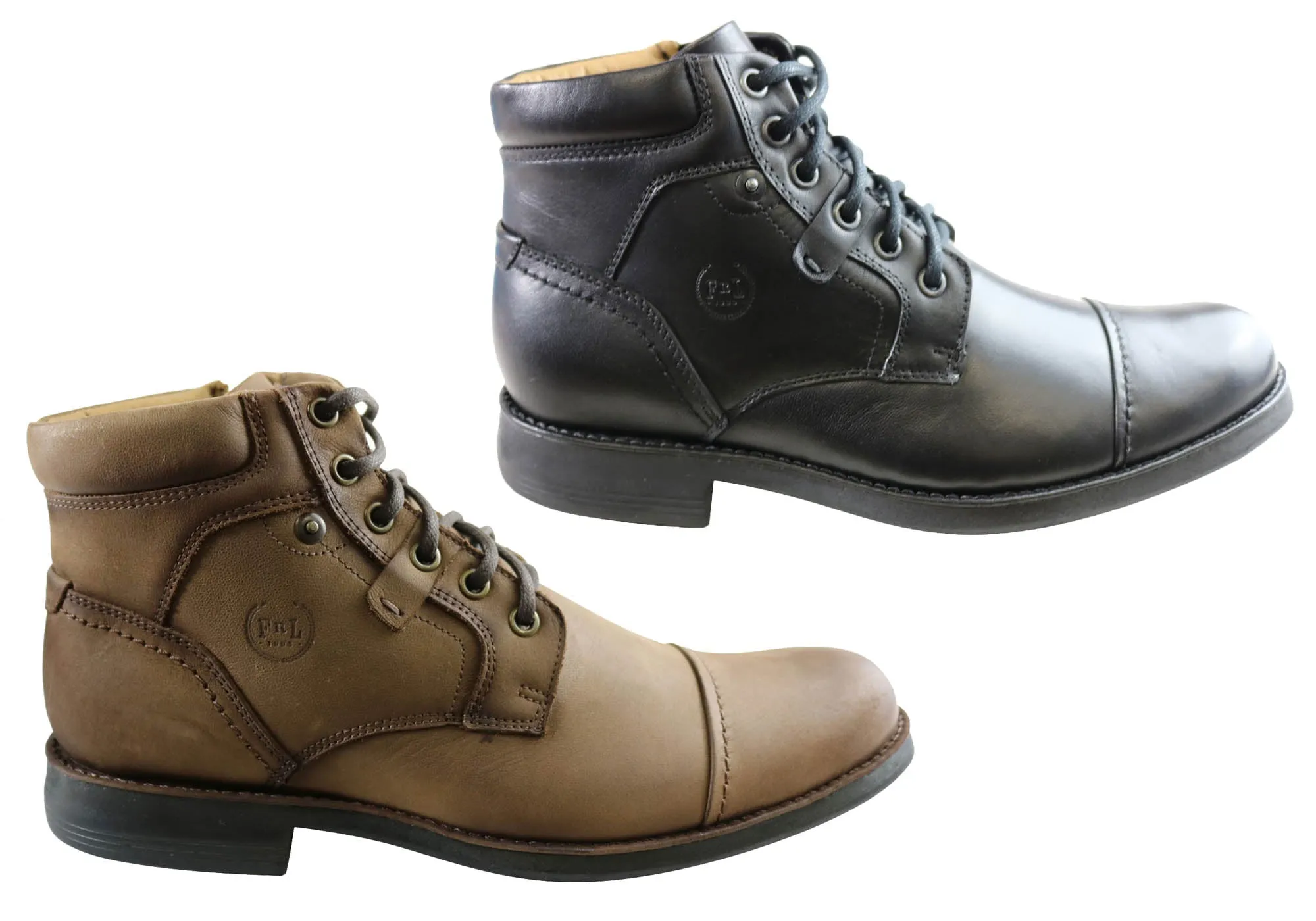 Ferricelli Ryan Herren Leder Schnürstiefel Hergestellt in Brasilien Ferricelli Schuhe