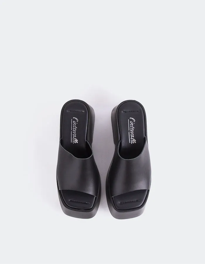 Fidèle Leder in Schwarz