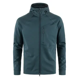 Fjallraven Abisko Raster-Fleece-Hoodie Bergblau