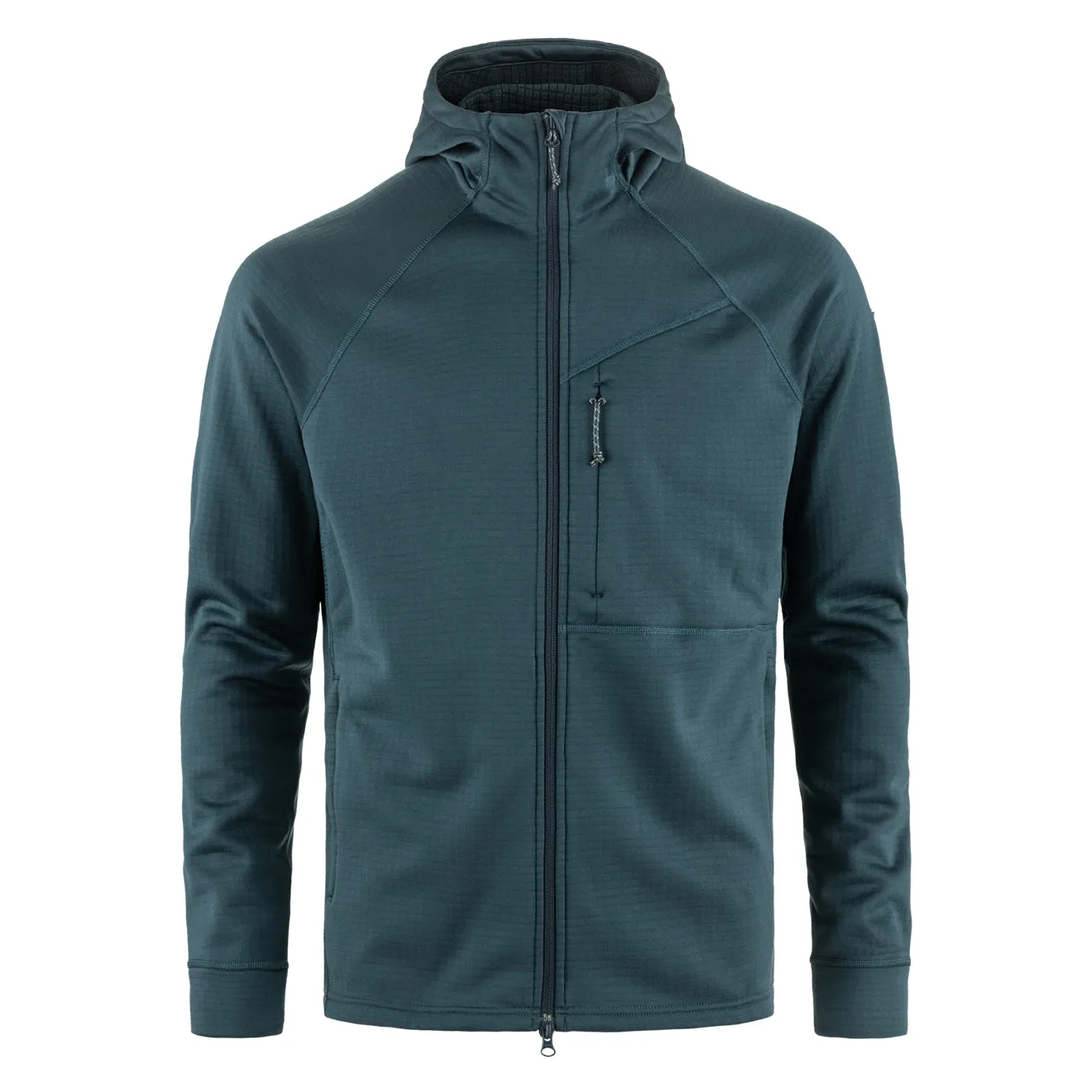 Fjallraven Abisko Raster-Fleece-Hoodie Bergblau