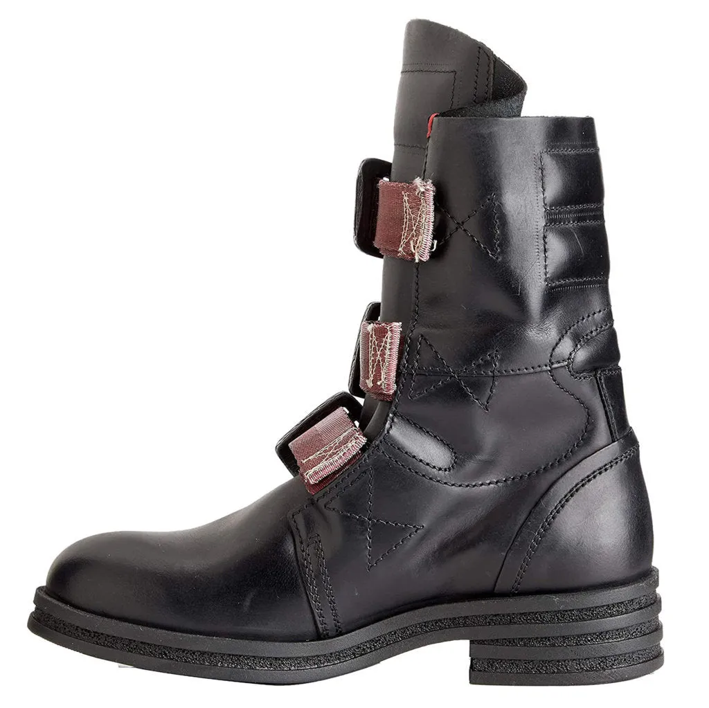 Fly London Kiff682Fly Rug Leder Damen Schnallen Stiefeletten