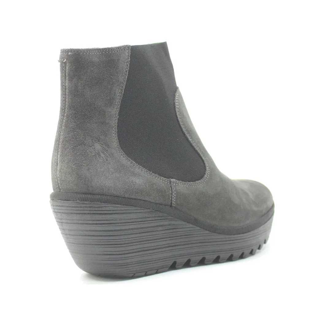 Fly London Yade398Fly Suede Damen Keilabsatz Stiefeletten