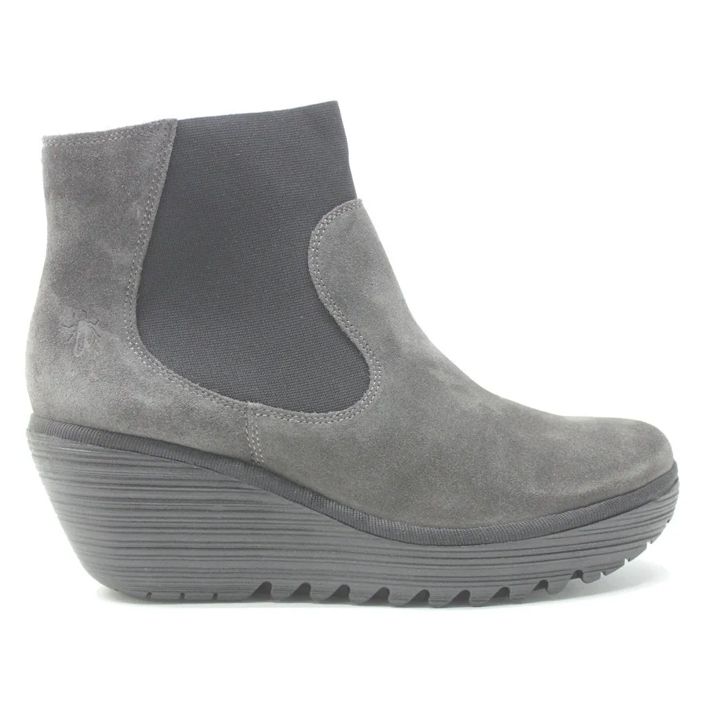 Fly London Yade398Fly Suede Damen Keilabsatz Stiefeletten