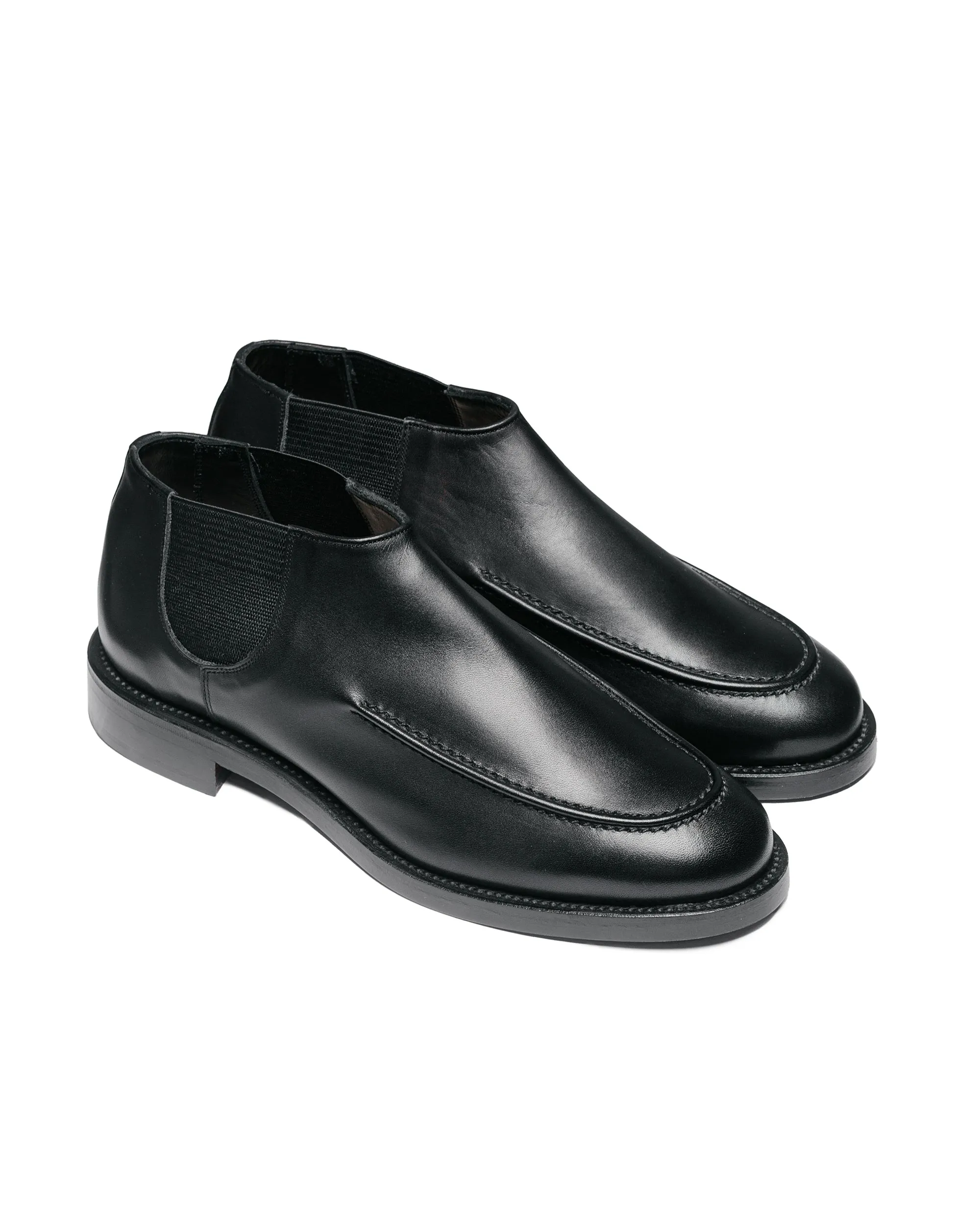 Fußballschuhe The Moccasins Seitengore Schwarz