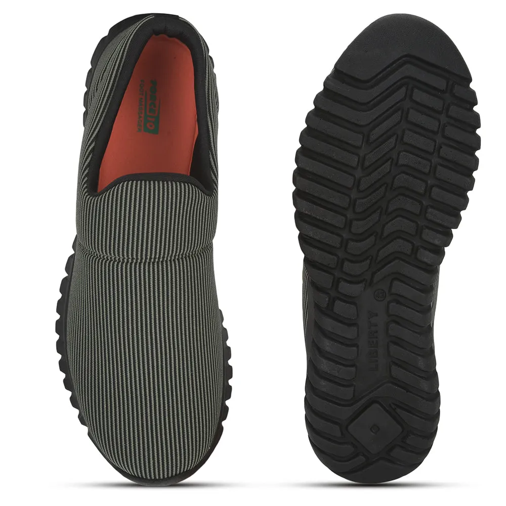Force 10 Casual Schnürsenkelloser Schuh Für Herren (Olgrün) MONTES-28 By Liberty
