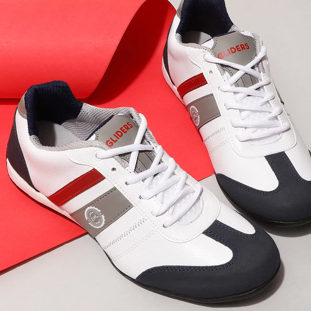 Force 10 Herren Weiße Freizeitschuhe mit Schnürung (LB09-52)