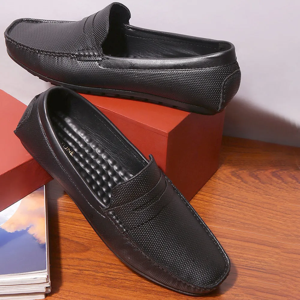Fortune (SCHWARZ) Bequeme Loafer Schuhe Für Herren AVN-05 Von Liberty