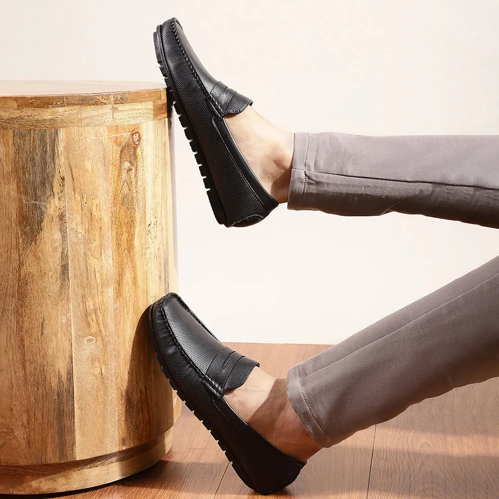 Fortune (SCHWARZ) Bequeme Loafer Schuhe Für Herren AVN-05 Von Liberty