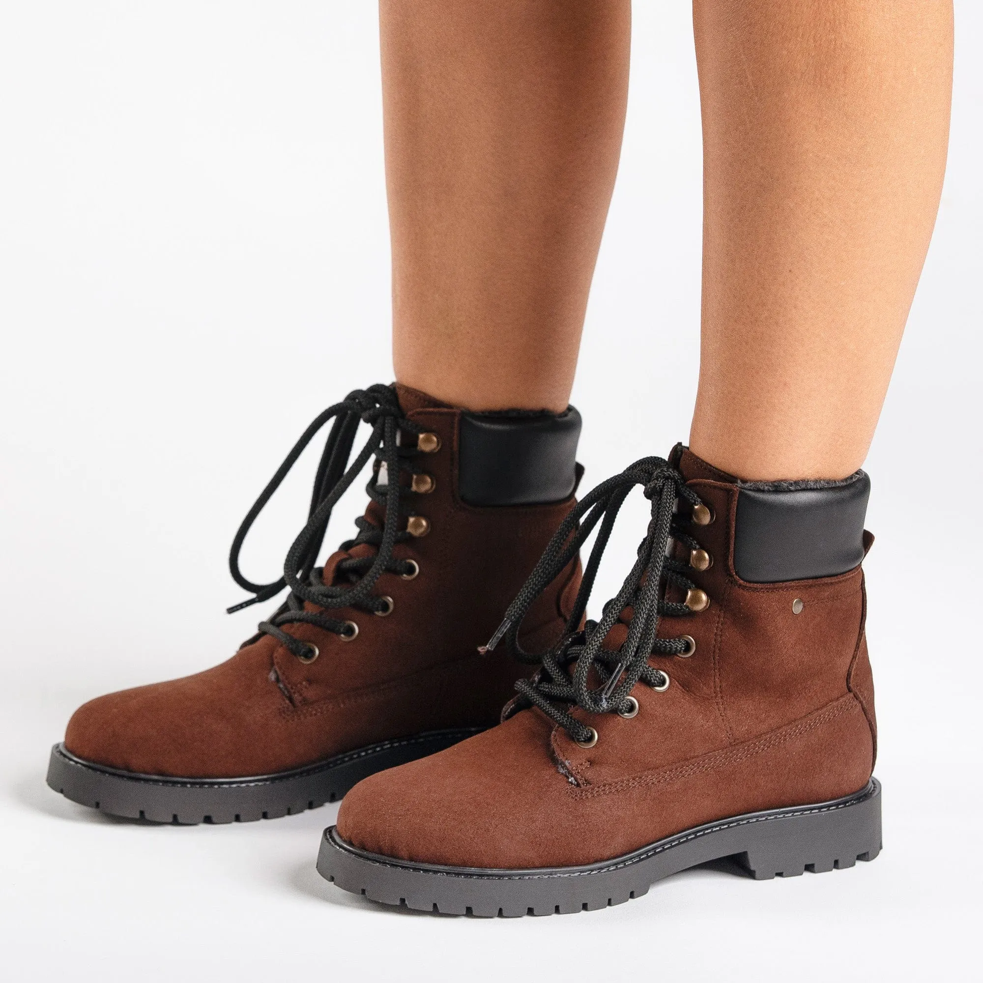 Gadea Unisex Vegane Leder Bergstiefeletten | Braun