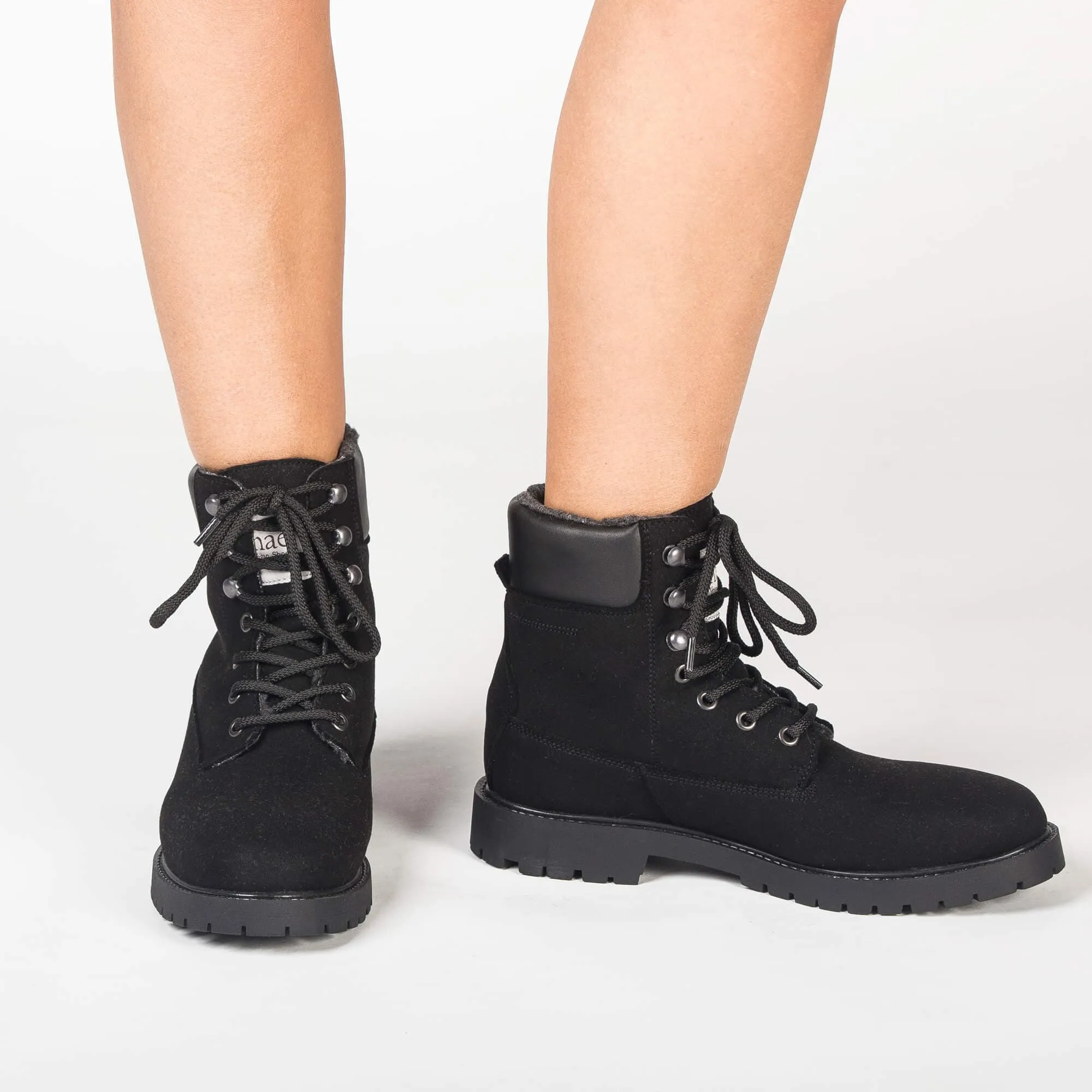 Gadea Veganes Wildleder Unisex-Isolierte Bergstiefel | Schwarz
