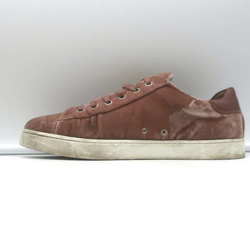 Gianvito Rossi Velvet Low Top Sneakers Staubiges Rosa Größe 39