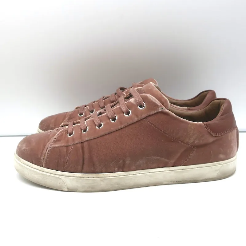 Gianvito Rossi Velvet Low Top Sneakers Staubiges Rosa Größe 39