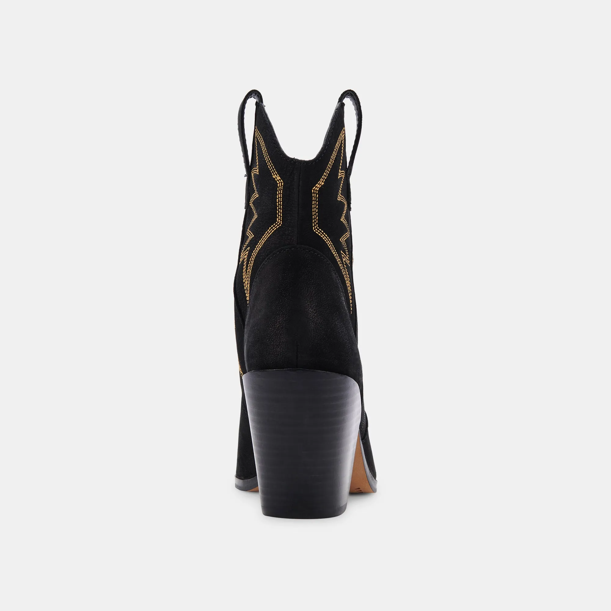 GINNI STIEFELETTEN SCHWARZ NUBUK