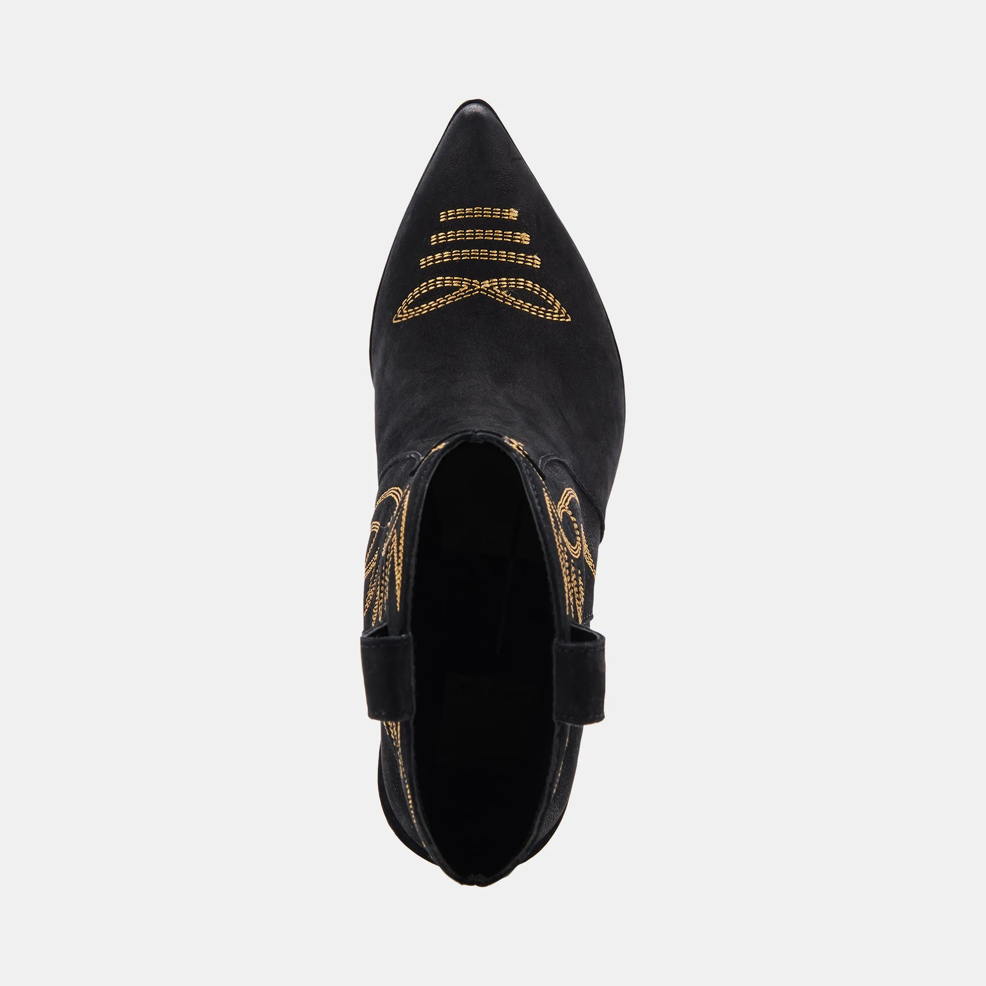 GINNI STIEFELETTEN SCHWARZ NUBUK