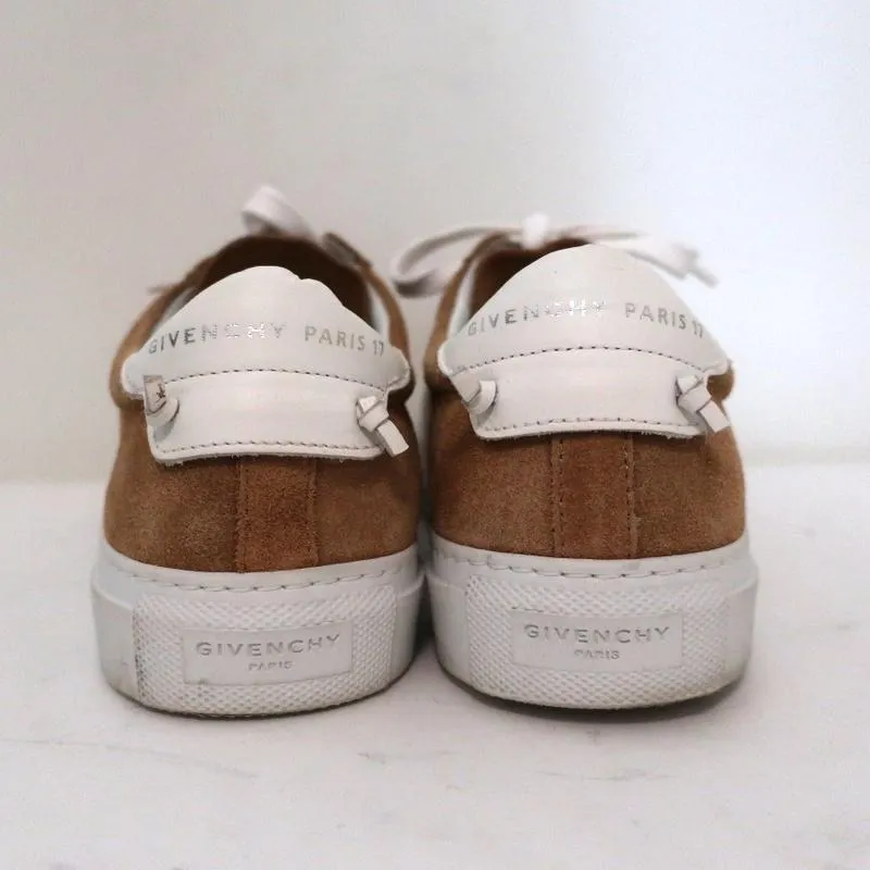 Givenchy Urban Knots Low Top Sneakers Braun Wildleder & Weißes Leder Größe 37.5