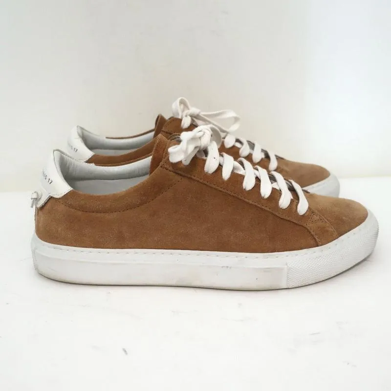 Givenchy Urban Knots Low Top Sneakers Braun Wildleder & Weißes Leder Größe 37.5