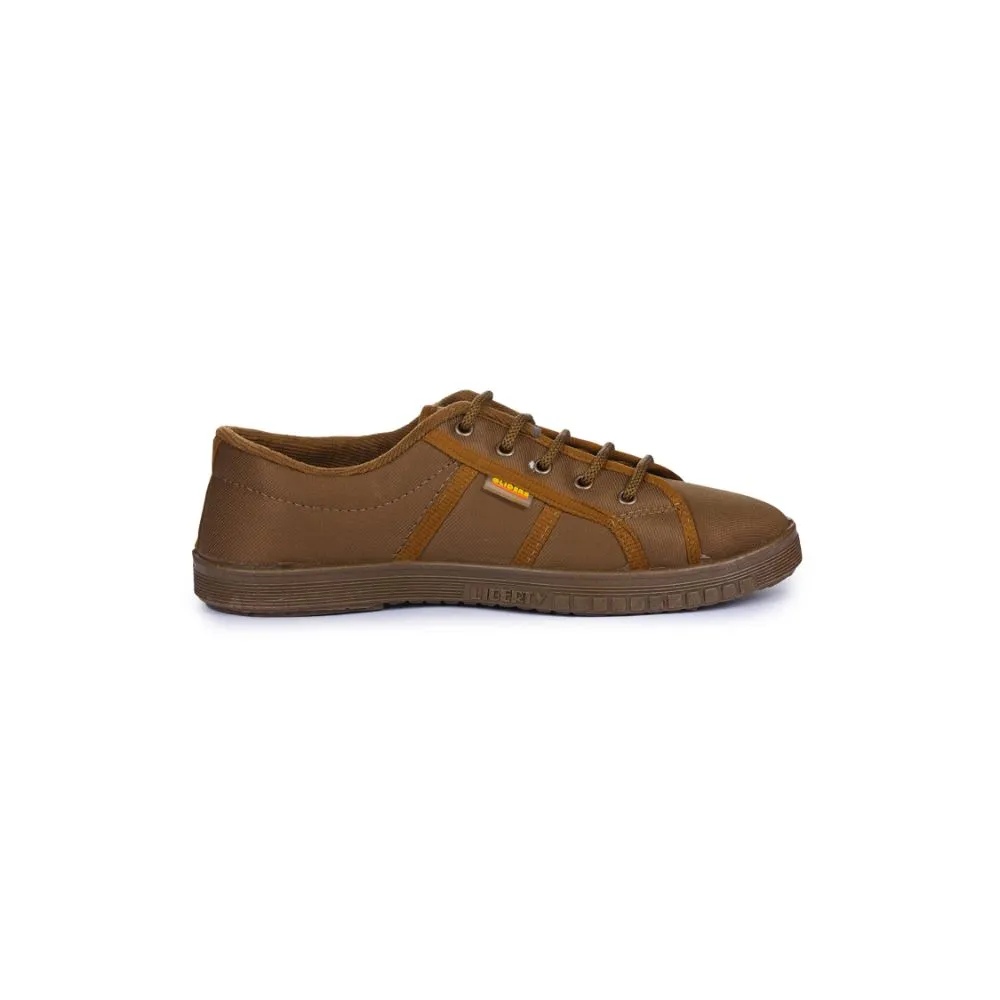 Gliders Beige Casual Schnürschuhe Für Herren JUMPER-E By Liberty