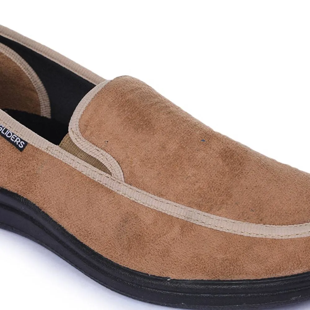 Gleiter (Beige) Bequeme Schlupfschuhe Für Herren 3070-65 Von Liberty