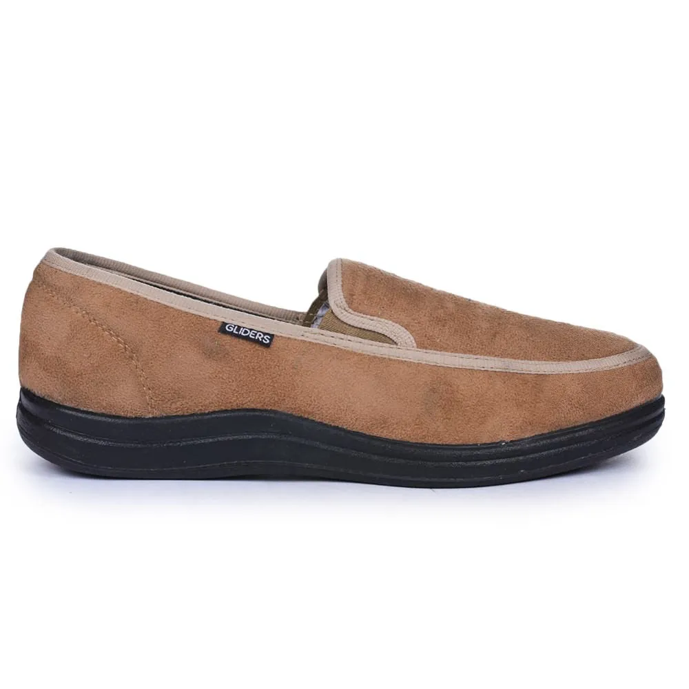 Gleiter (Beige) Bequeme Schlupfschuhe Für Herren 3070-65 Von Liberty