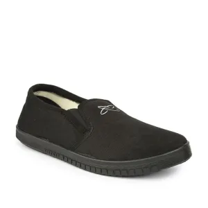 Gliders Bequeme Schwarze Schlupf-Mokassins Schuhe Für Herren JOGGING-E By Liberty