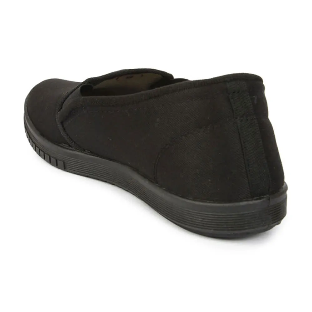Gliders Bequeme Schwarze Schlupf-Mokassins Schuhe Für Herren JOGGING-E By Liberty