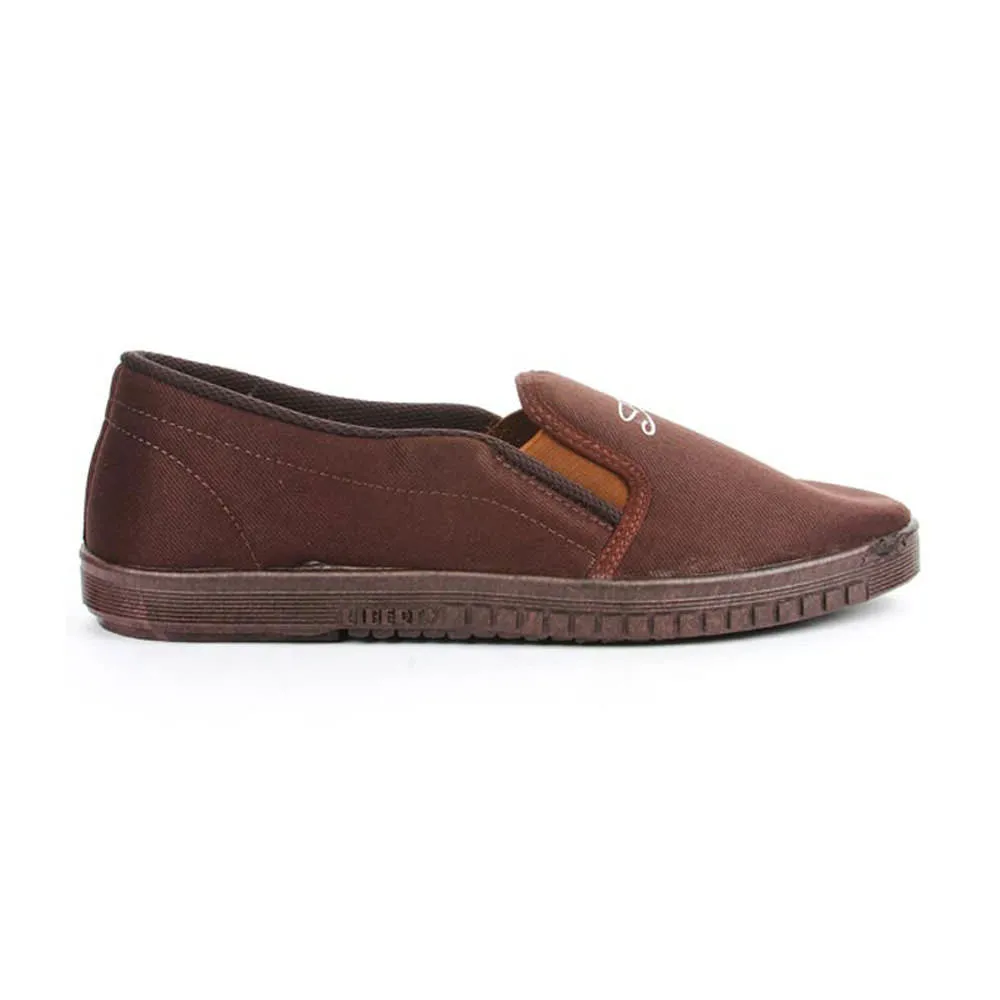 Gliders Casual Braune Schlupf-Mokassins Schuhe Für Männer JOGGING-E By Liberty