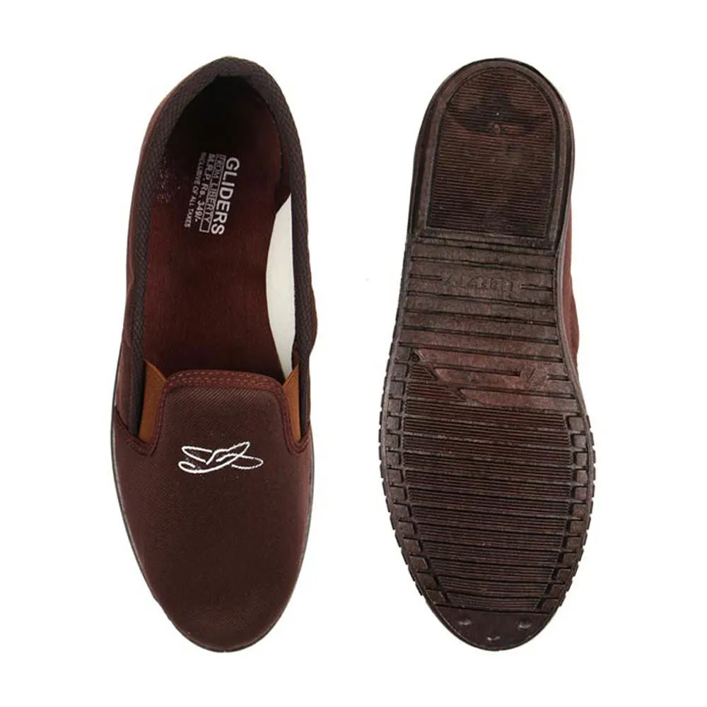 Gliders Casual Braune Schlupf-Mokassins Schuhe Für Männer JOGGING-E By Liberty