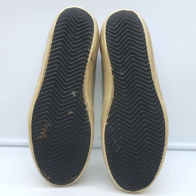 Golden Goose Superstar Flag Sneakers Silber Metallic Leder Größe 38