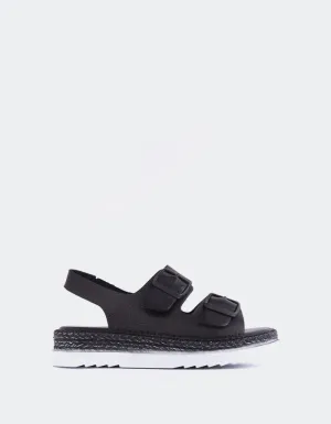 Grafton Schwarz Leder