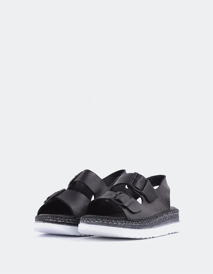 Grafton Schwarz Leder