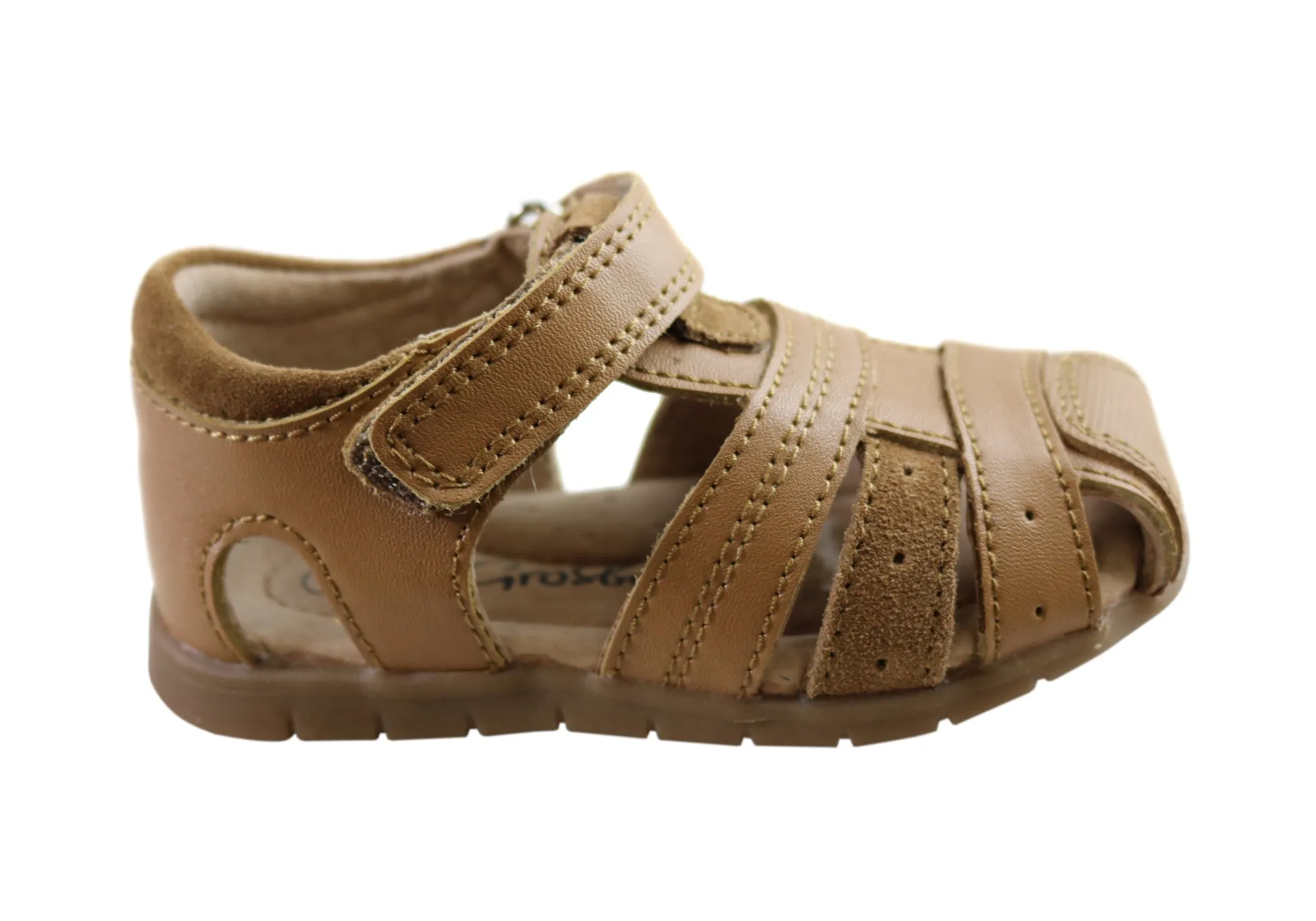 Grosby Albion Kinder-Sandalen aus weichem Leder für Kleinkinder und Babys