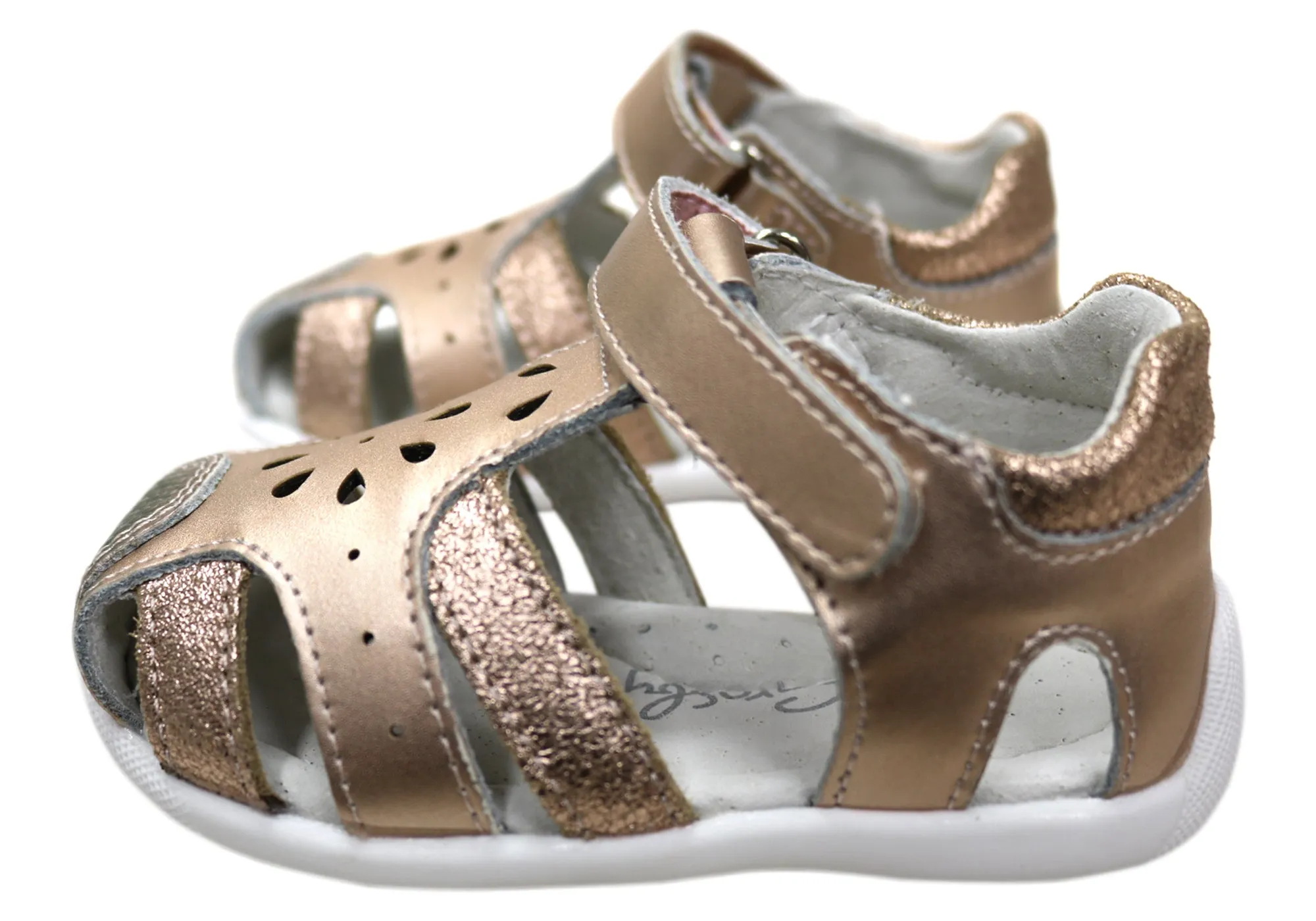 Grosby Alisa Kinder Sandalen aus Leder für Kleinkinder und Mädchen - Bequeme Grosby Schuhe