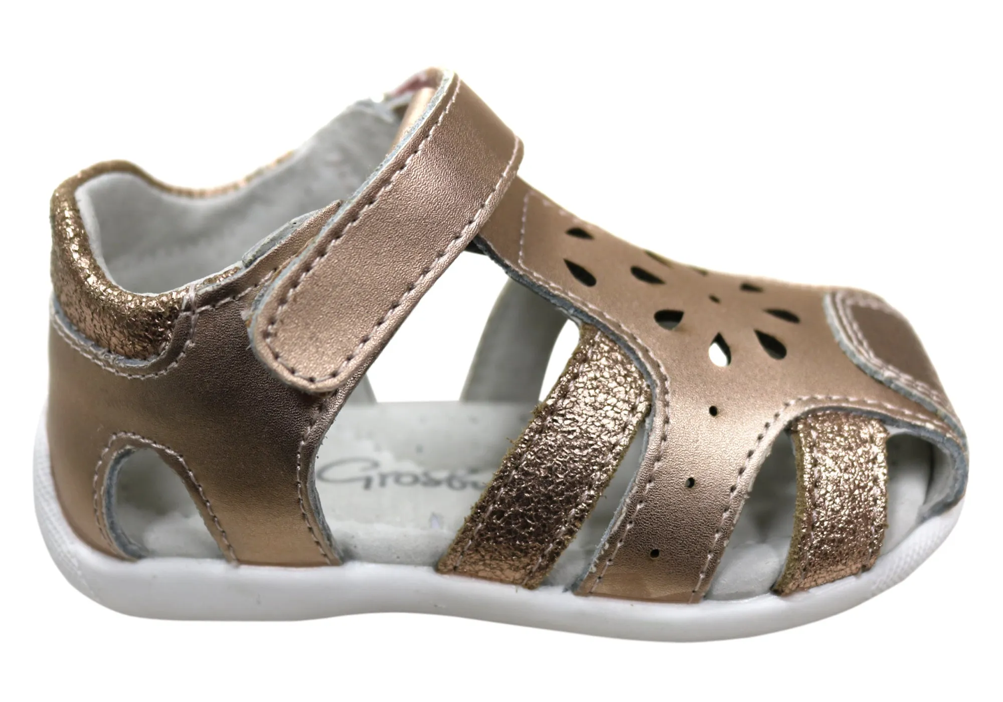 Grosby Alisa Kinder Sandalen aus Leder für Kleinkinder und Mädchen - Bequeme Grosby Schuhe