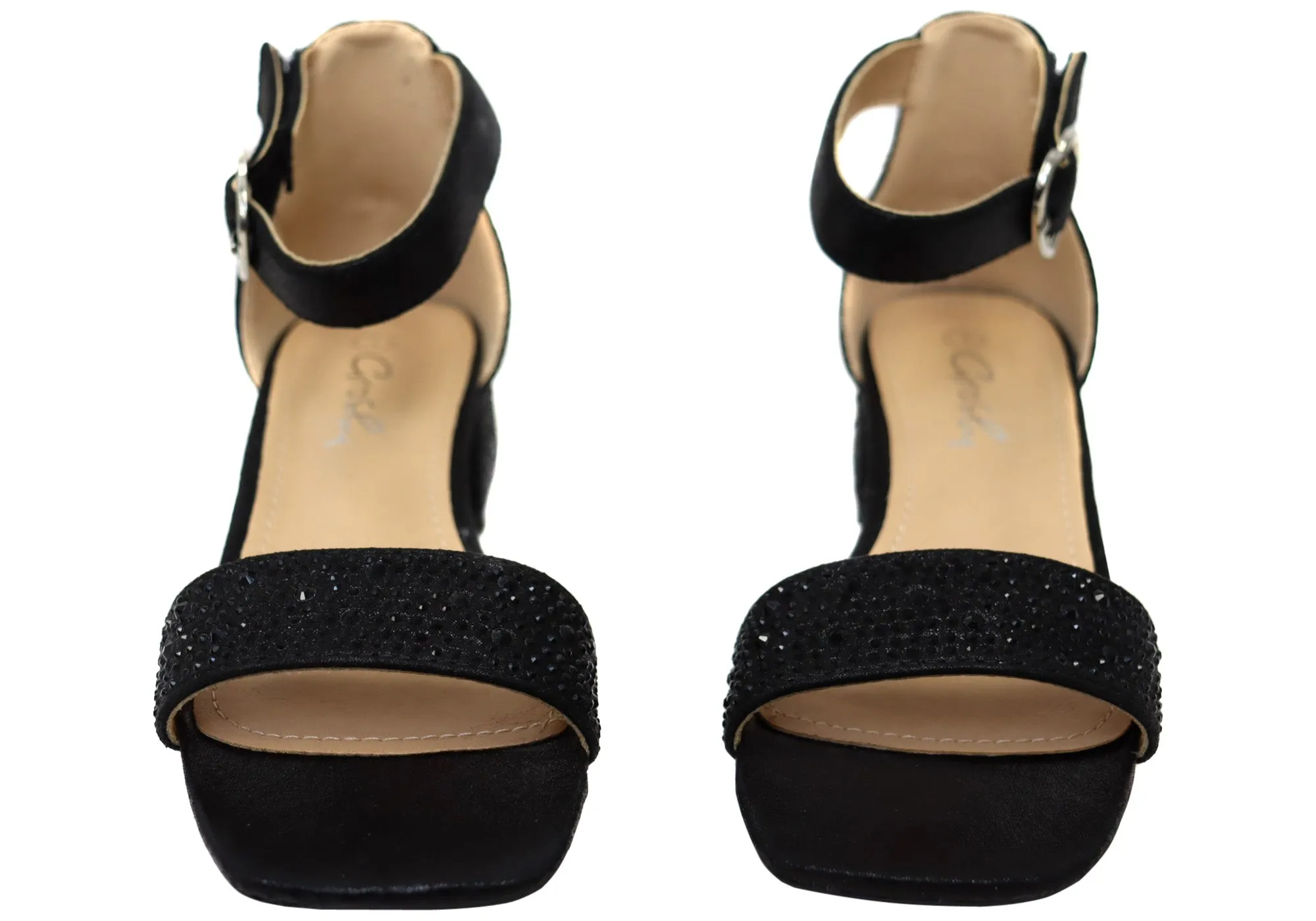 Grosby Allie Kinder Mädchen Bequeme Sandalen mit niedrigem Absatz Grosby Schuhe