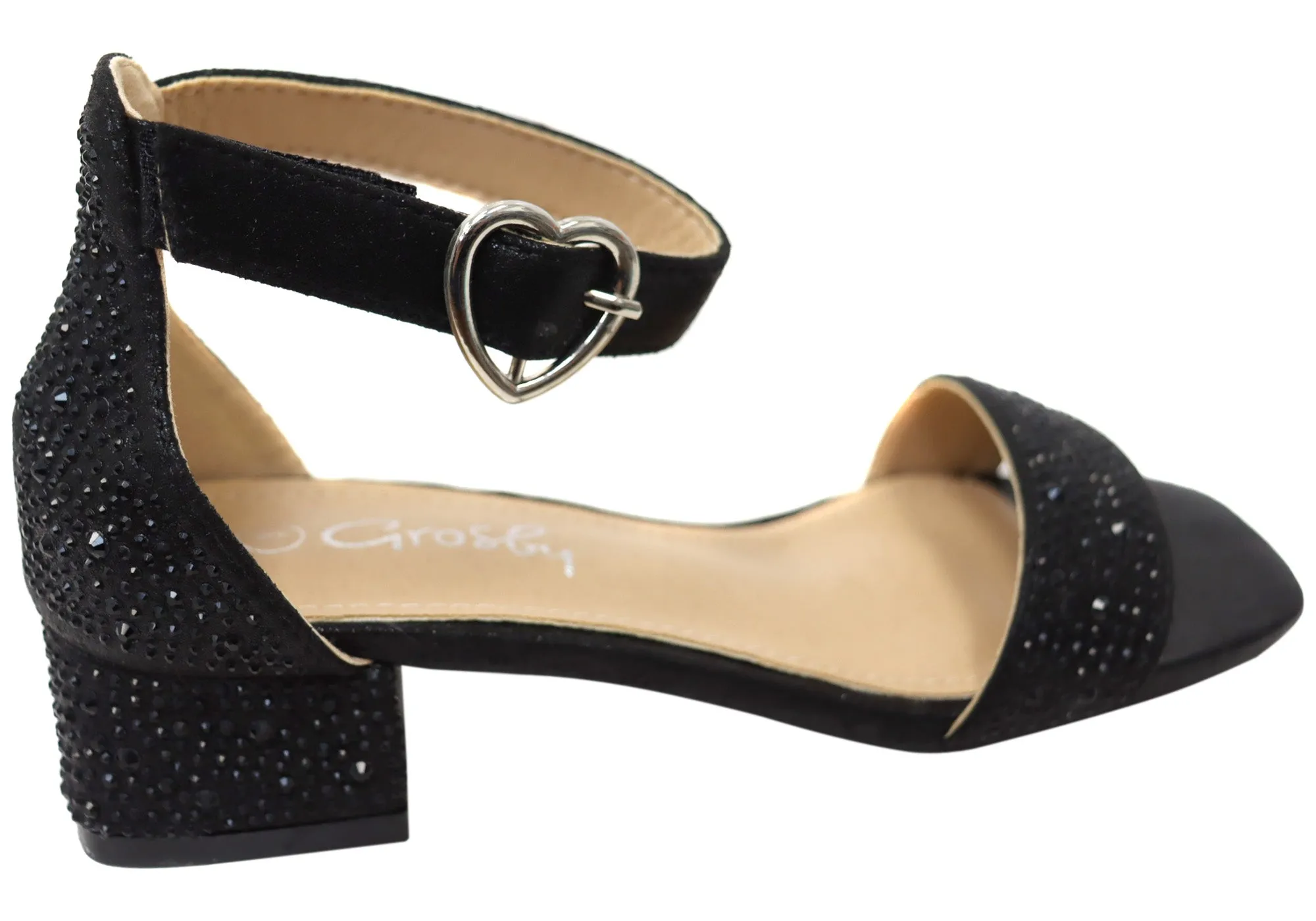 Grosby Allie Kinder Mädchen Bequeme Sandalen mit niedrigem Absatz Grosby Schuhe