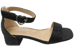 Grosby Allie Kinder Mädchen Bequeme Sandalen mit niedrigem Absatz Grosby Schuhe